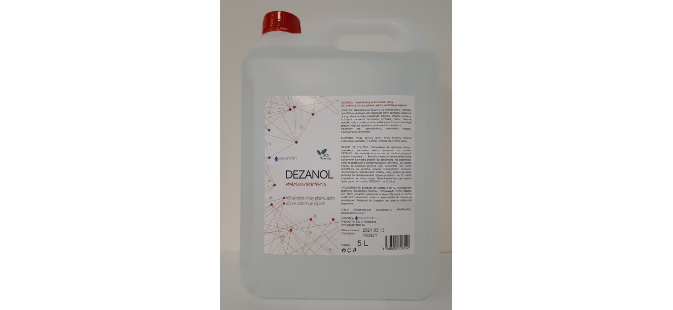 Účinná dezinfekcia DEZANOL na COVID - 19